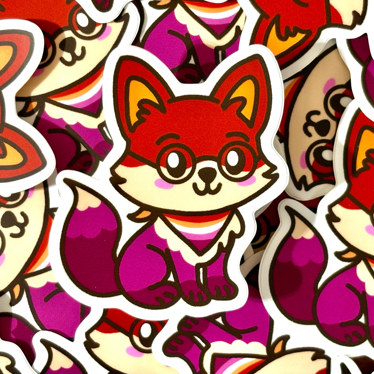 Lesbian Fox Vinyl Sticker