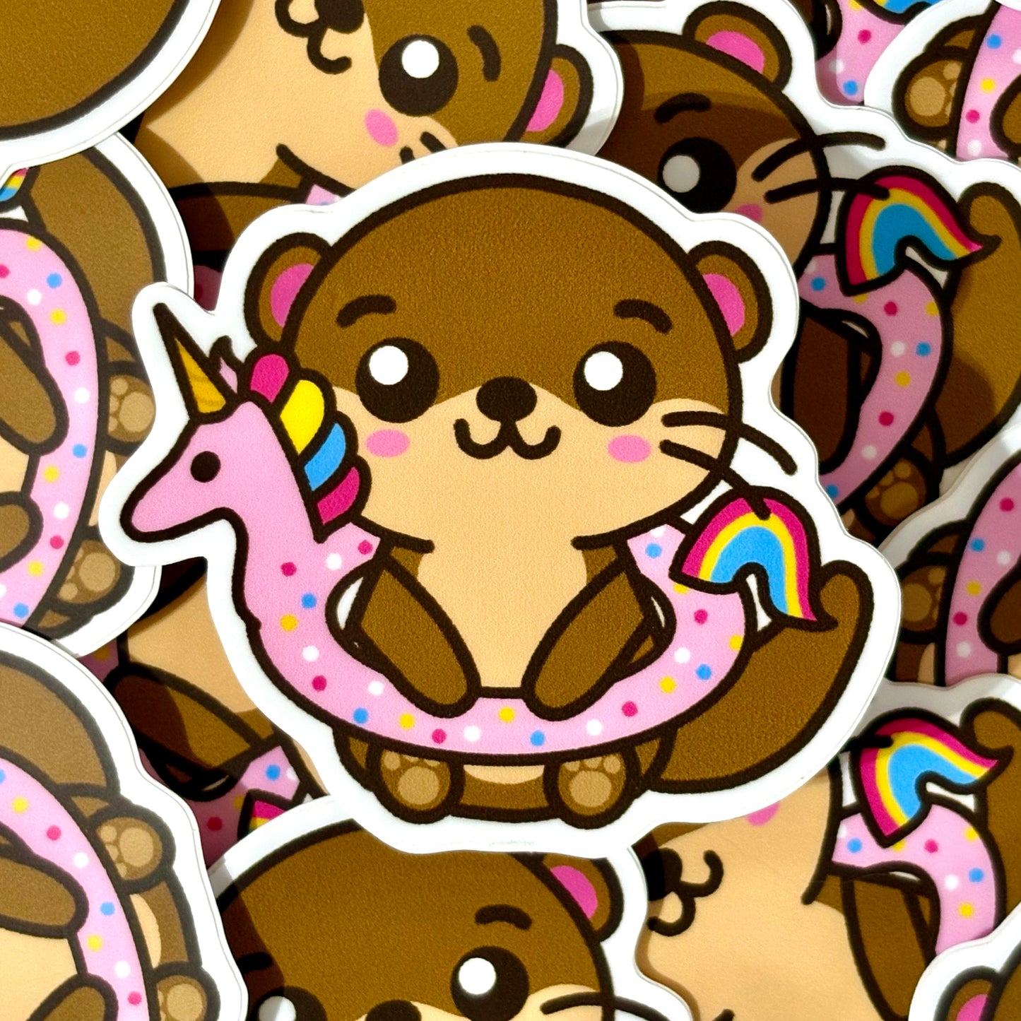 Pansexual Otter Vinyl Sticker