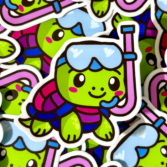 Bisexual Turtle Vinyl Sticker