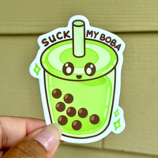 Suck My Boba Vinyl Sticker