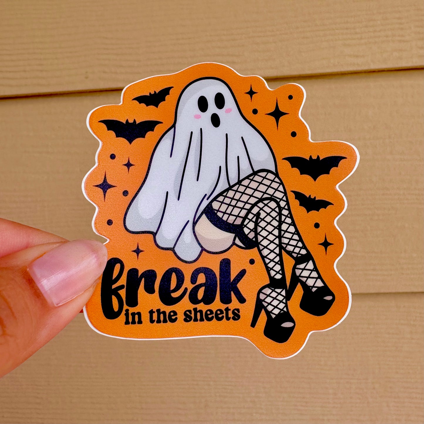 Freak in the Sheets Ghost Vinyl Sticker