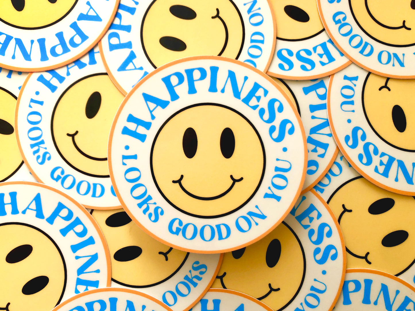 Happiness Looks Good on You Vinyl Sticker