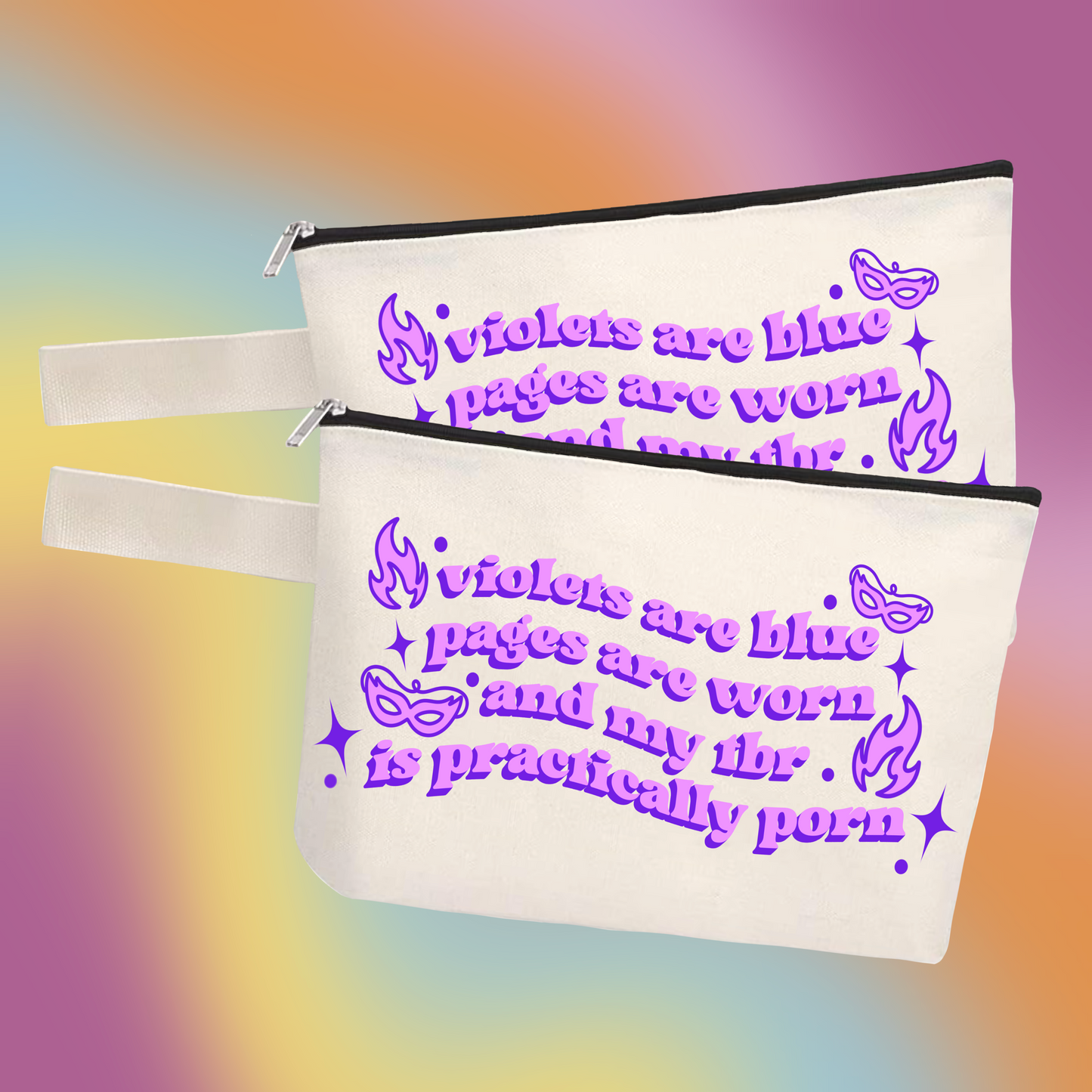 Violets are Blue Make Up Pouch