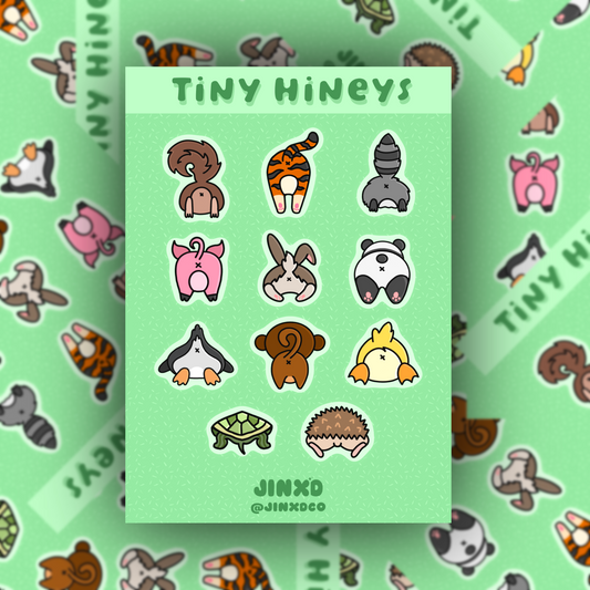 Tiny Hineys Vinyl Sticker Sheet