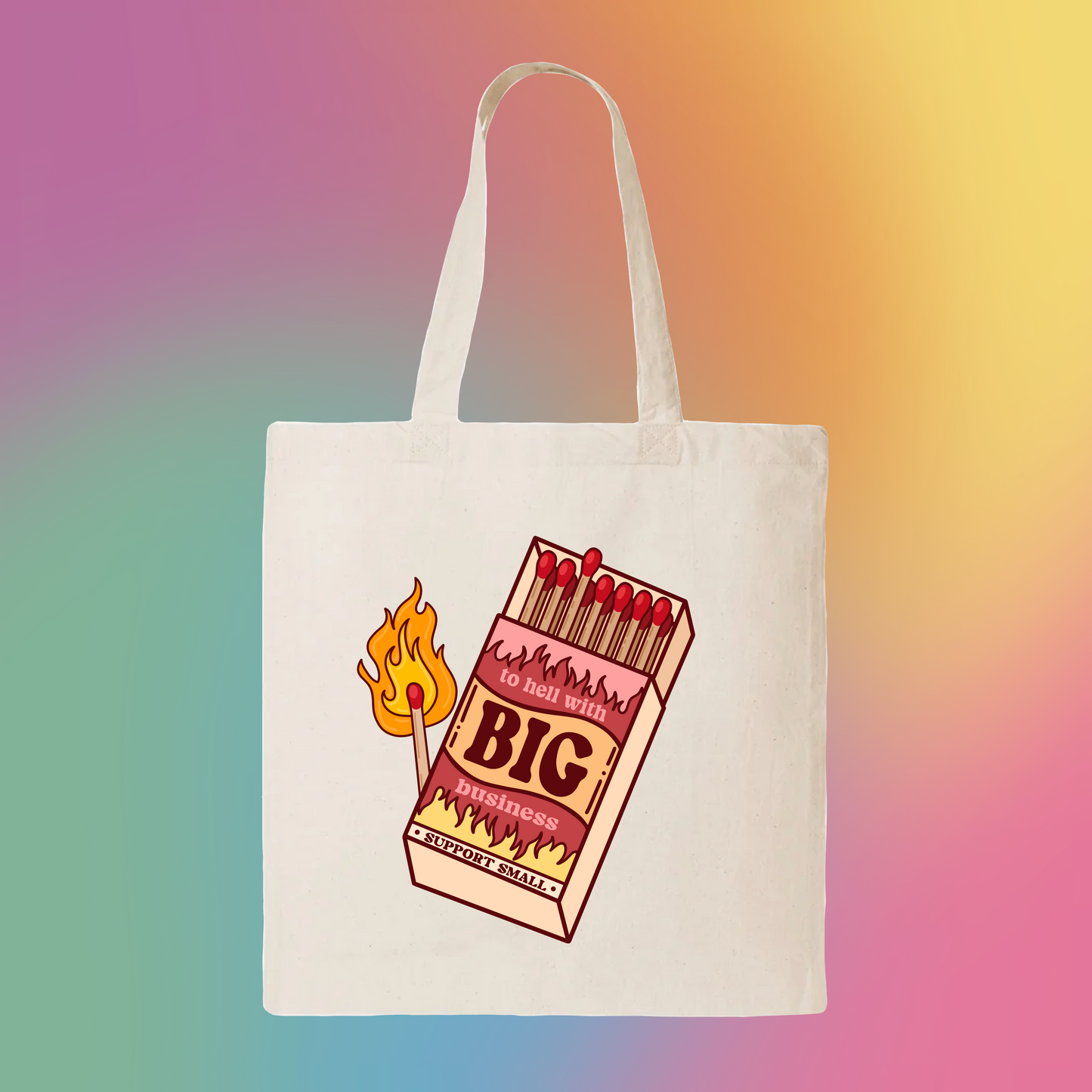 Support Small Matchbox Tote Bag