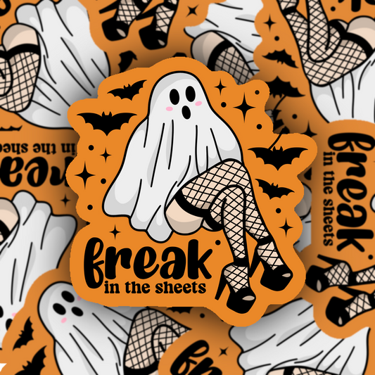 Freak in the Sheets Ghost Vinyl Sticker