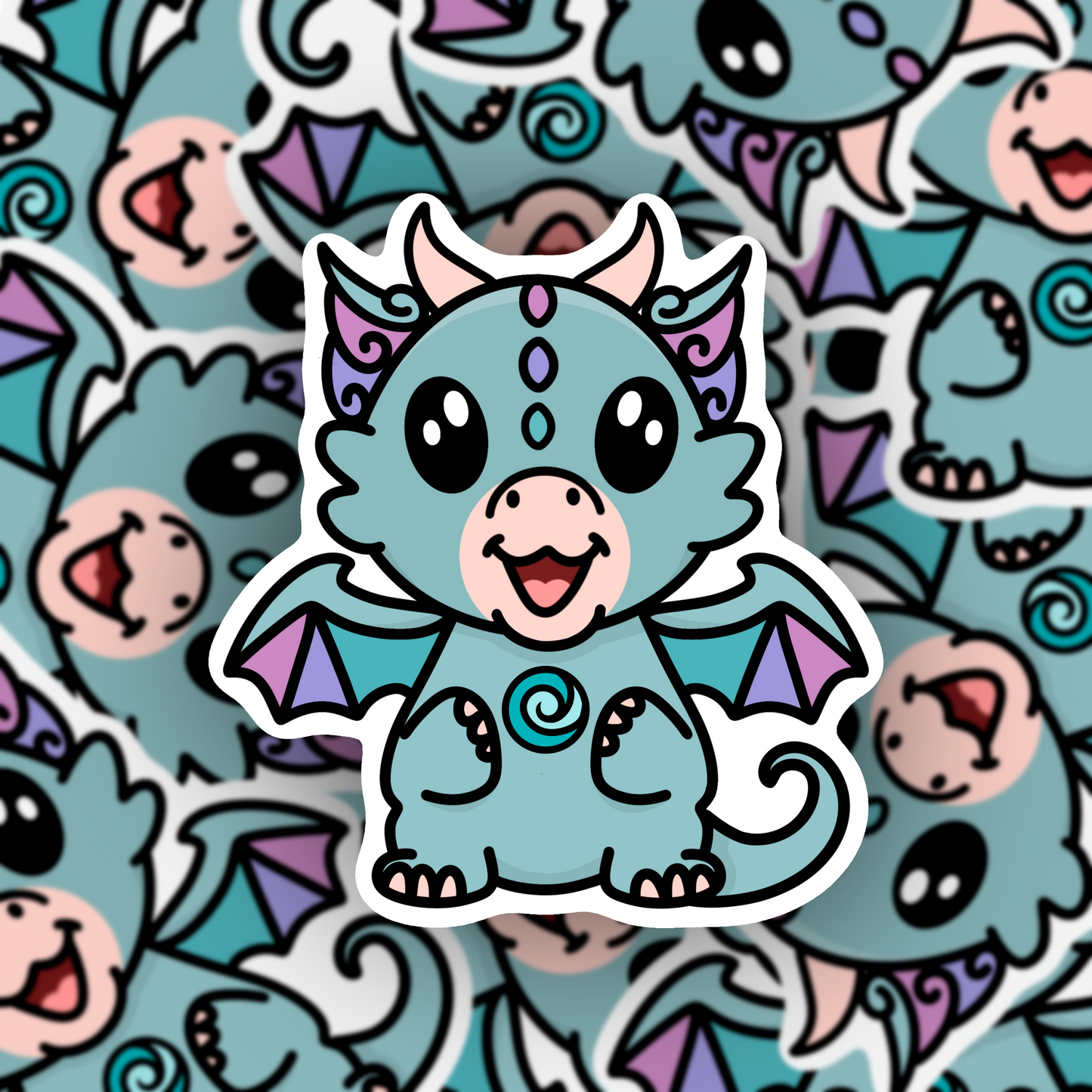 Baby Element Dragon Vinyl Sticker
