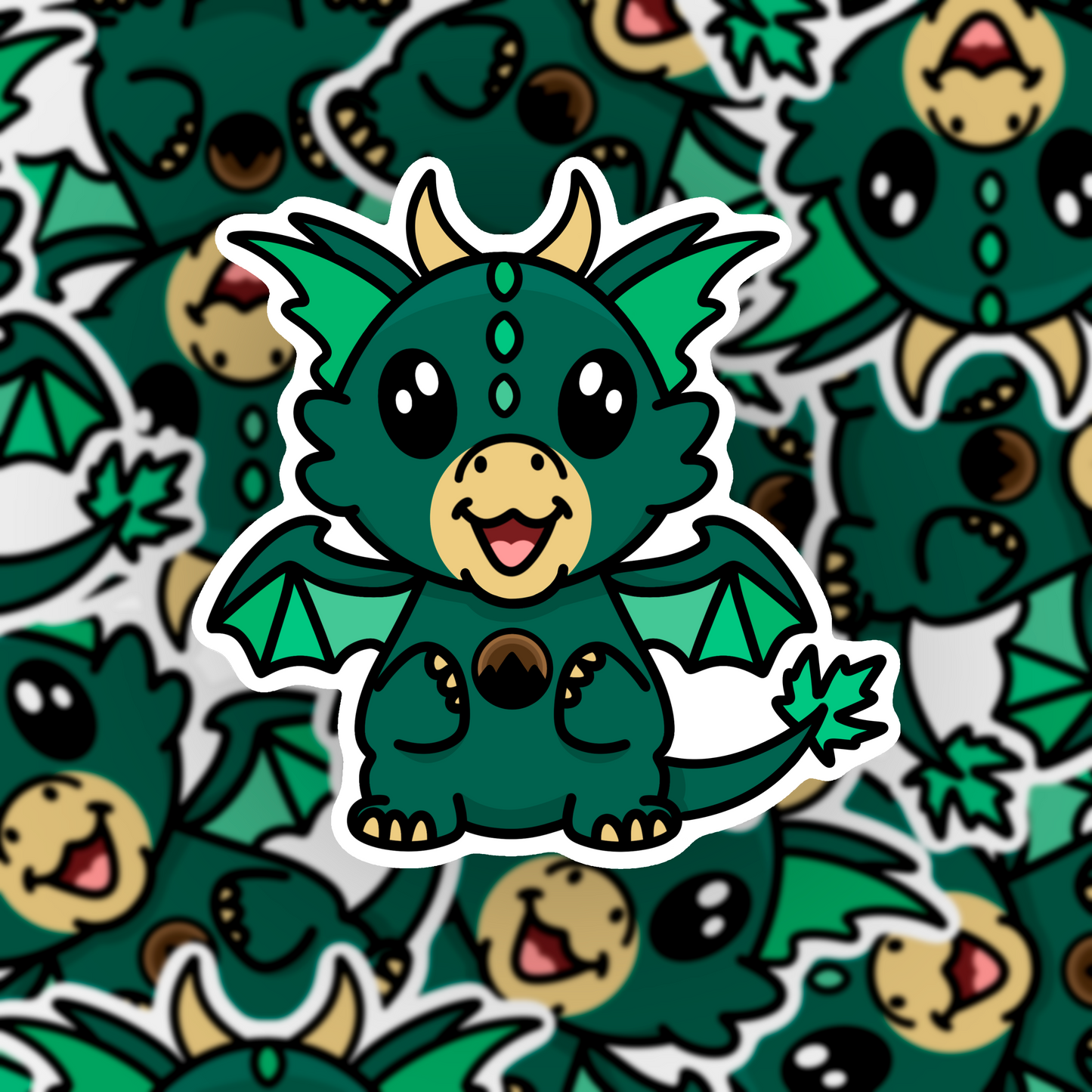 Baby Element Dragon Vinyl Sticker
