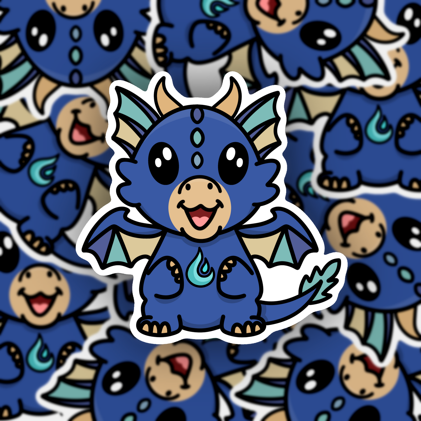 Baby Element Dragon Vinyl Sticker