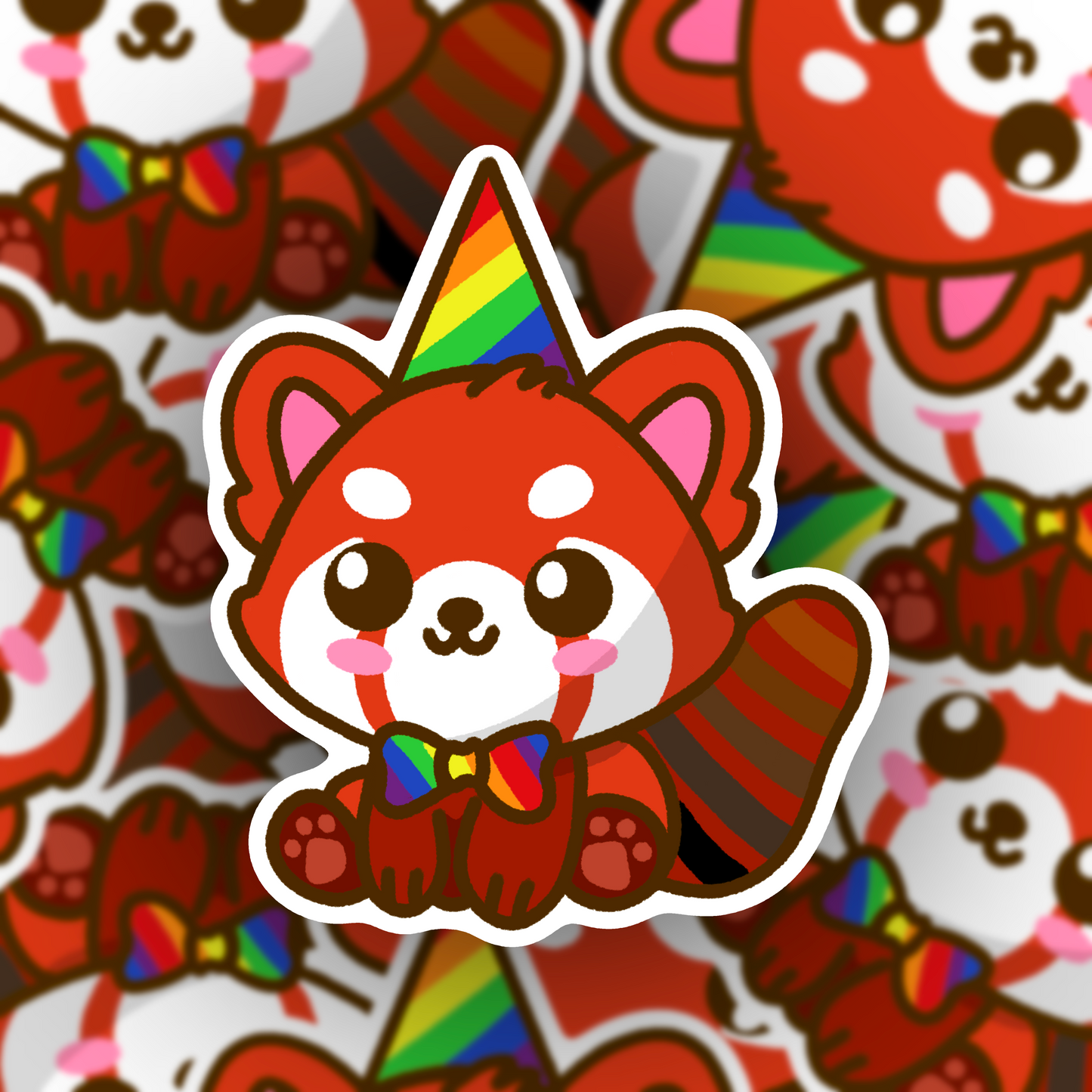 Ally Red Panda Vinyl Sticker