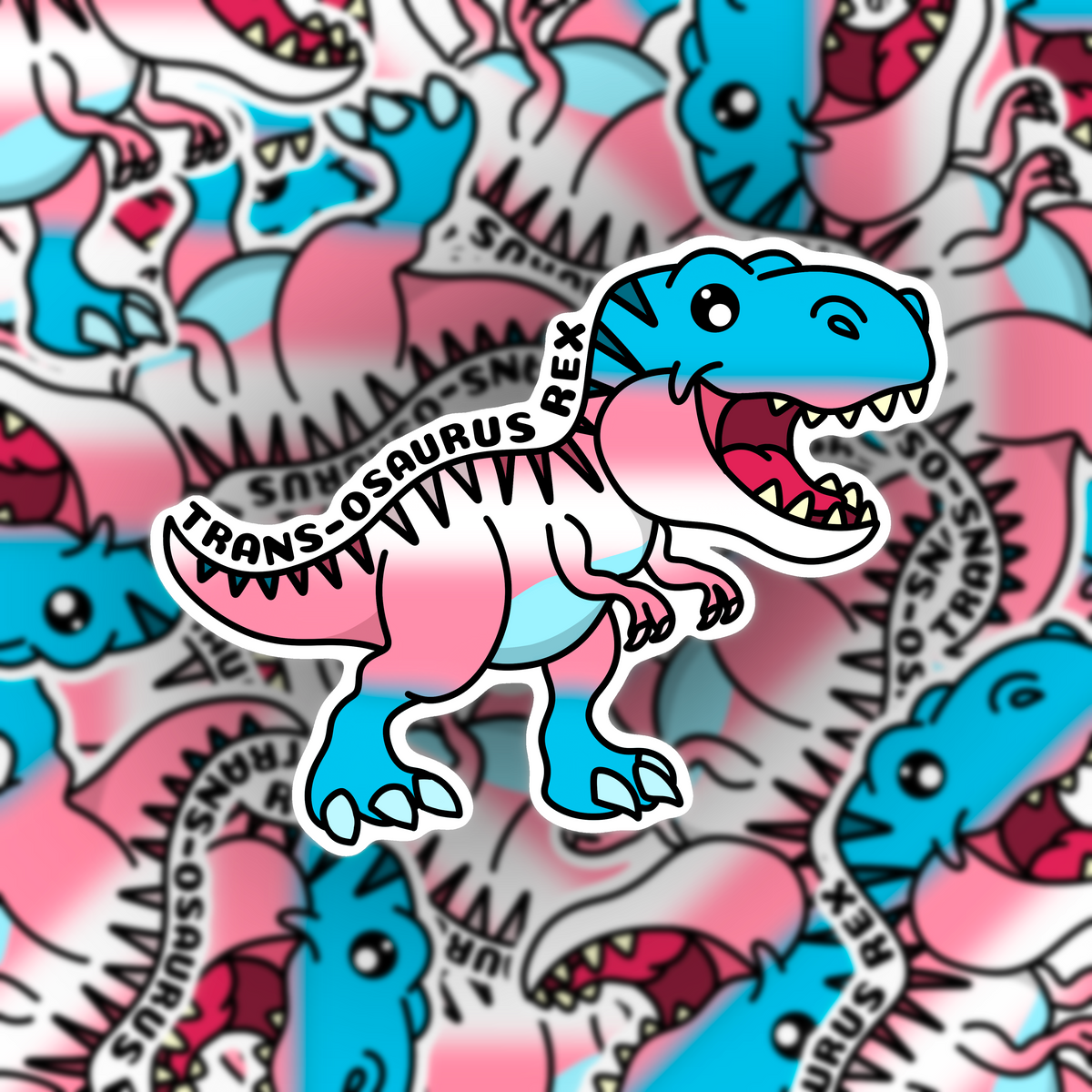 Trans-osaurus Rex Dinosaur Vinyl Sticker