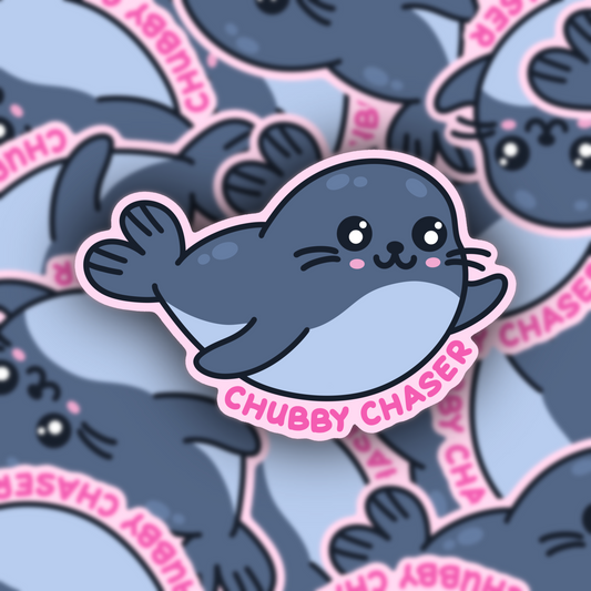 Chubby Chaser Seal Vinyl Sticker