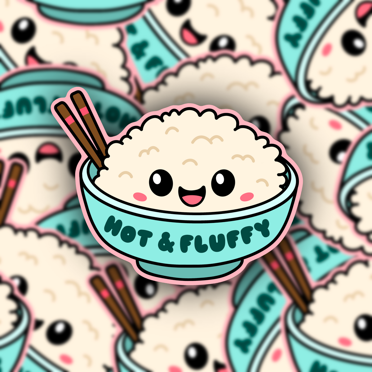 Spicy Asian Sticker Collection- 6 Pieces