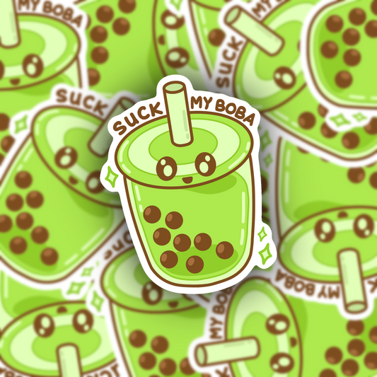 Suck My Boba Vinyl Sticker