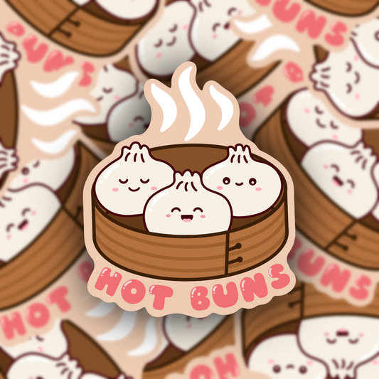 Hot Buns Bao Vinyl Sticker