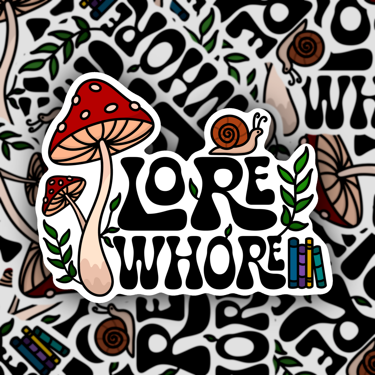 Lore Whore Clear Vinyl Sticker