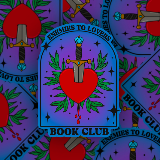 Enemies to Lovers Book Club Vinyl Sticker
