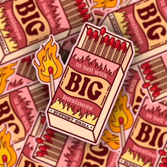 Support Small Matchbox Vinyl Sticker