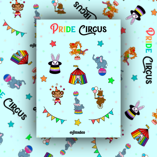 Pride Circus Vinyl Sticker Sheet