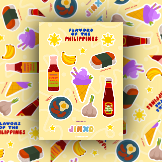 Flavors of the Philippines Sticker Sheet